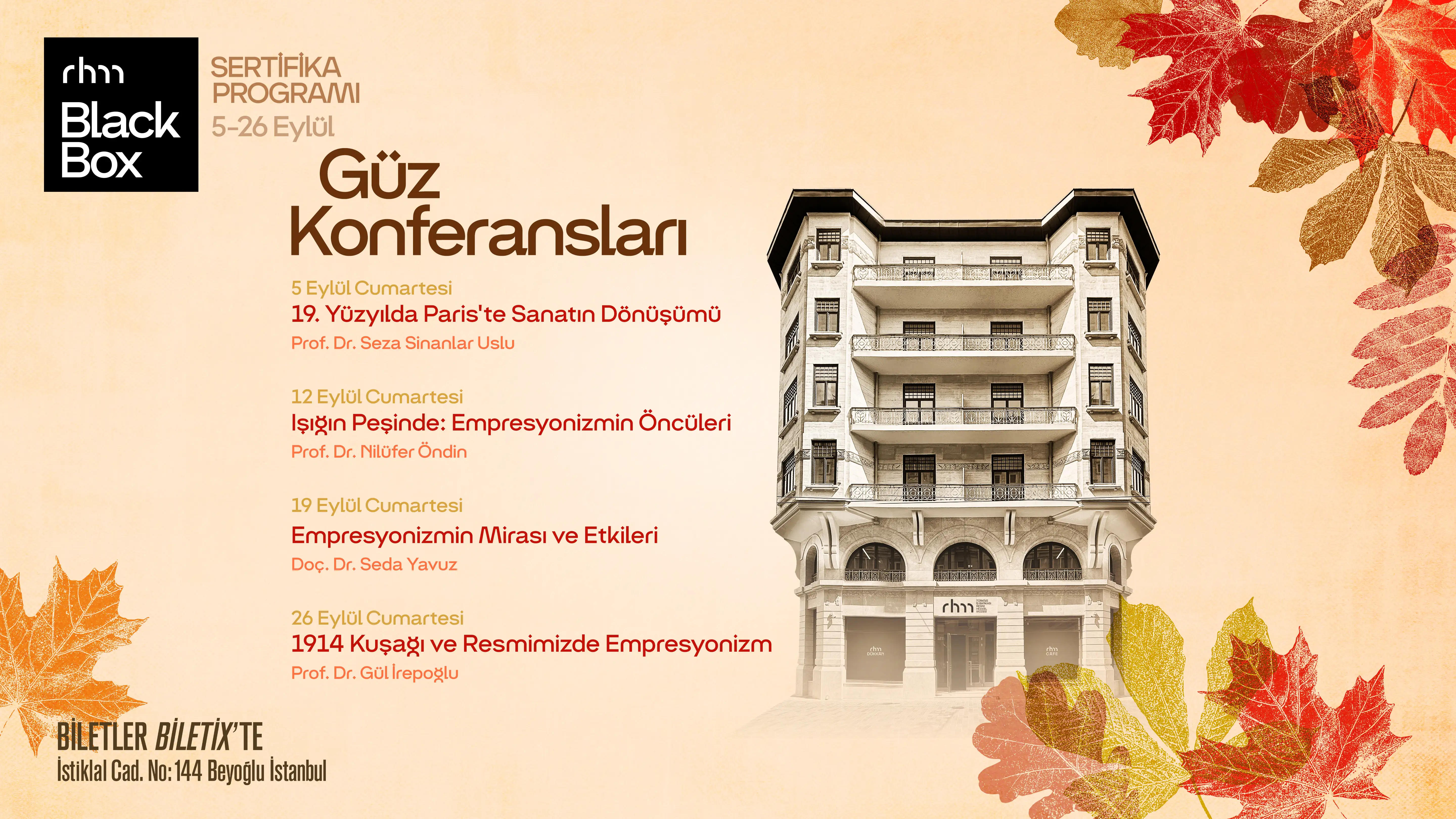 Türkiye İş Bankası Resim Heykel Müzesi’nin “Güz Konferansları” 5 Eylül’de Başlıyor