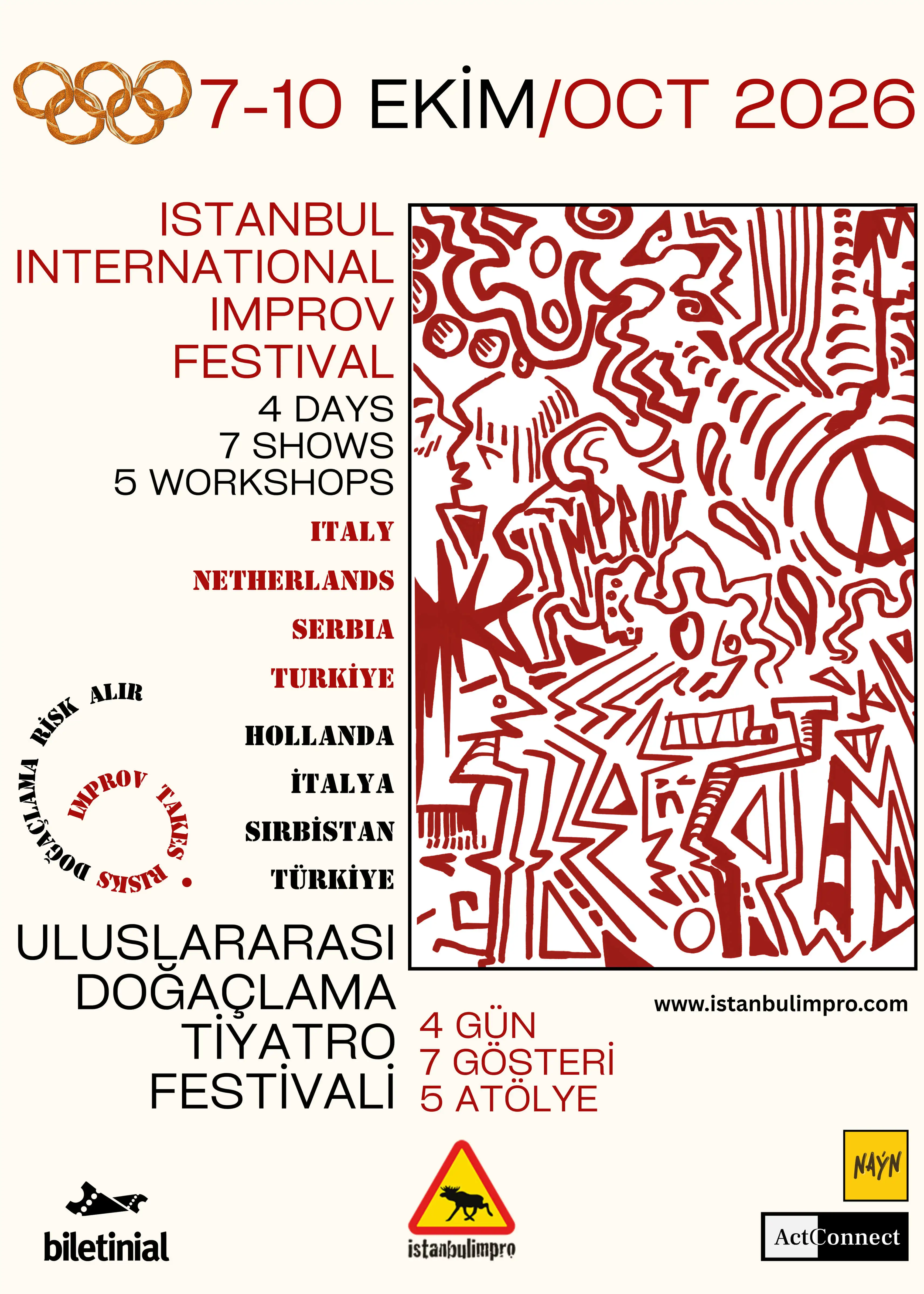 6. İstanbul Uluslararası Doğaçlama Tiyatro Festivali Başlıyor