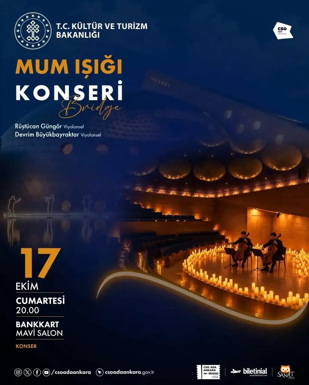 Polka Music Production ile CSO Ada Ankara’da Mum Işığı Konser Serisi Başlıyor