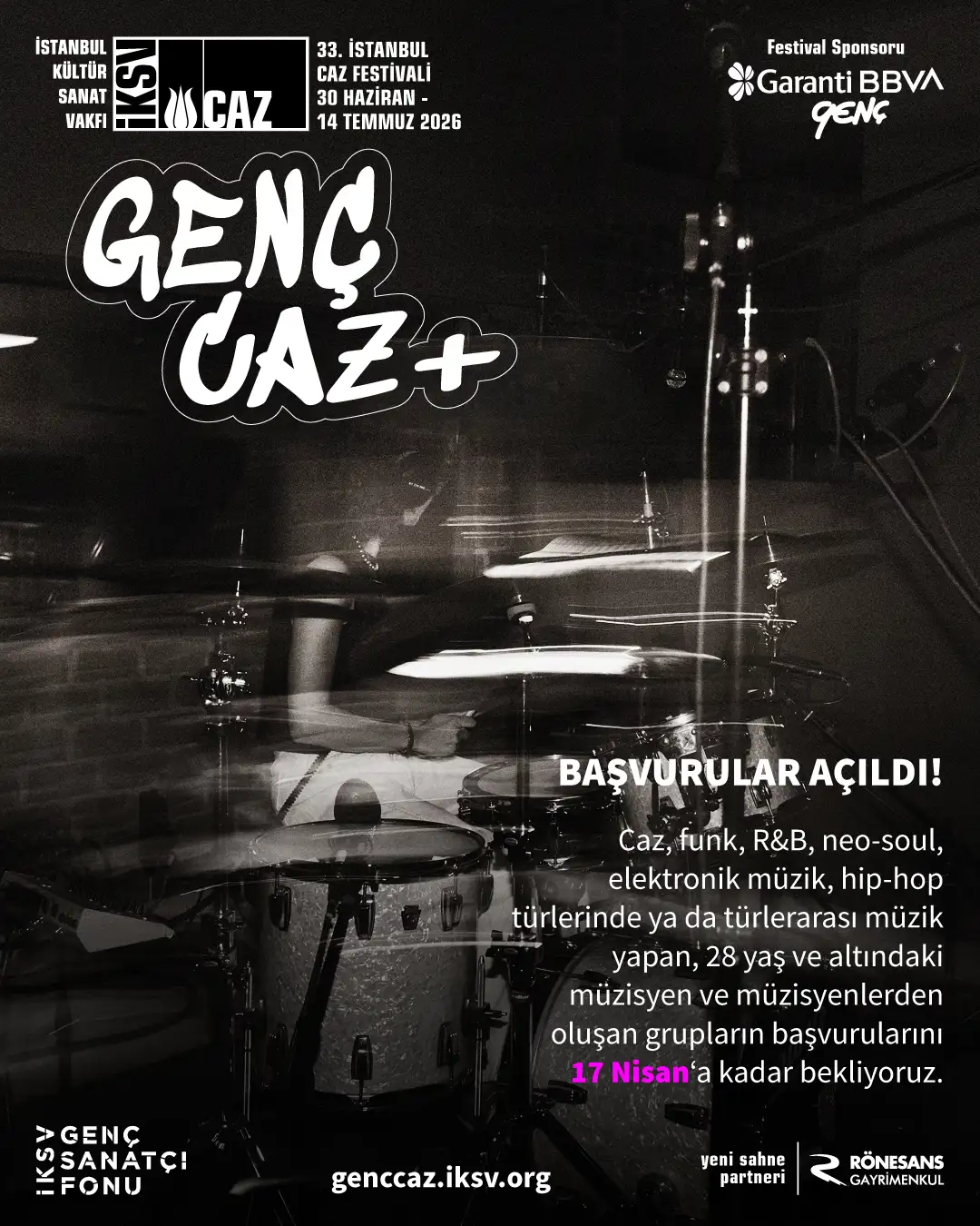 33. İstanbul Caz Festivali'nde Genç Caz+ İçin Başvurular Başladı
